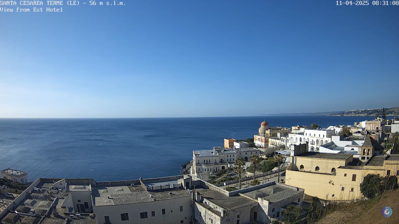 Santa Cesarea Terme Live Webcam – Strait of Otranto