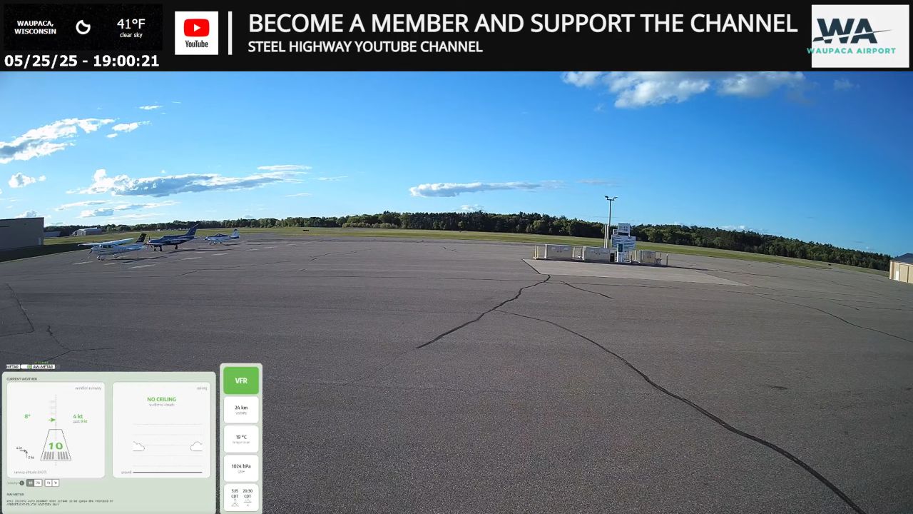Waupaca Airport Live Cam – Waupaca, Wisconsin