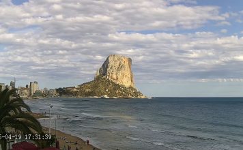 Live Webcam Playa Arenal-bol De Calpe - Hotel Solymar