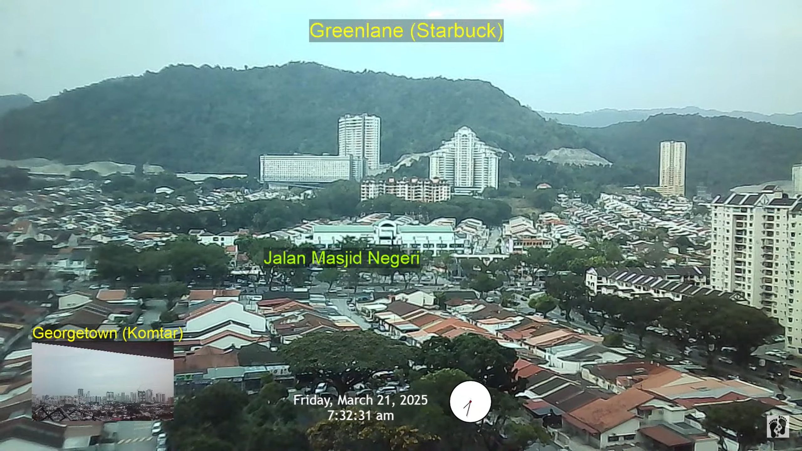 Live Webcam Georgetown, Penang Island, Malaysia