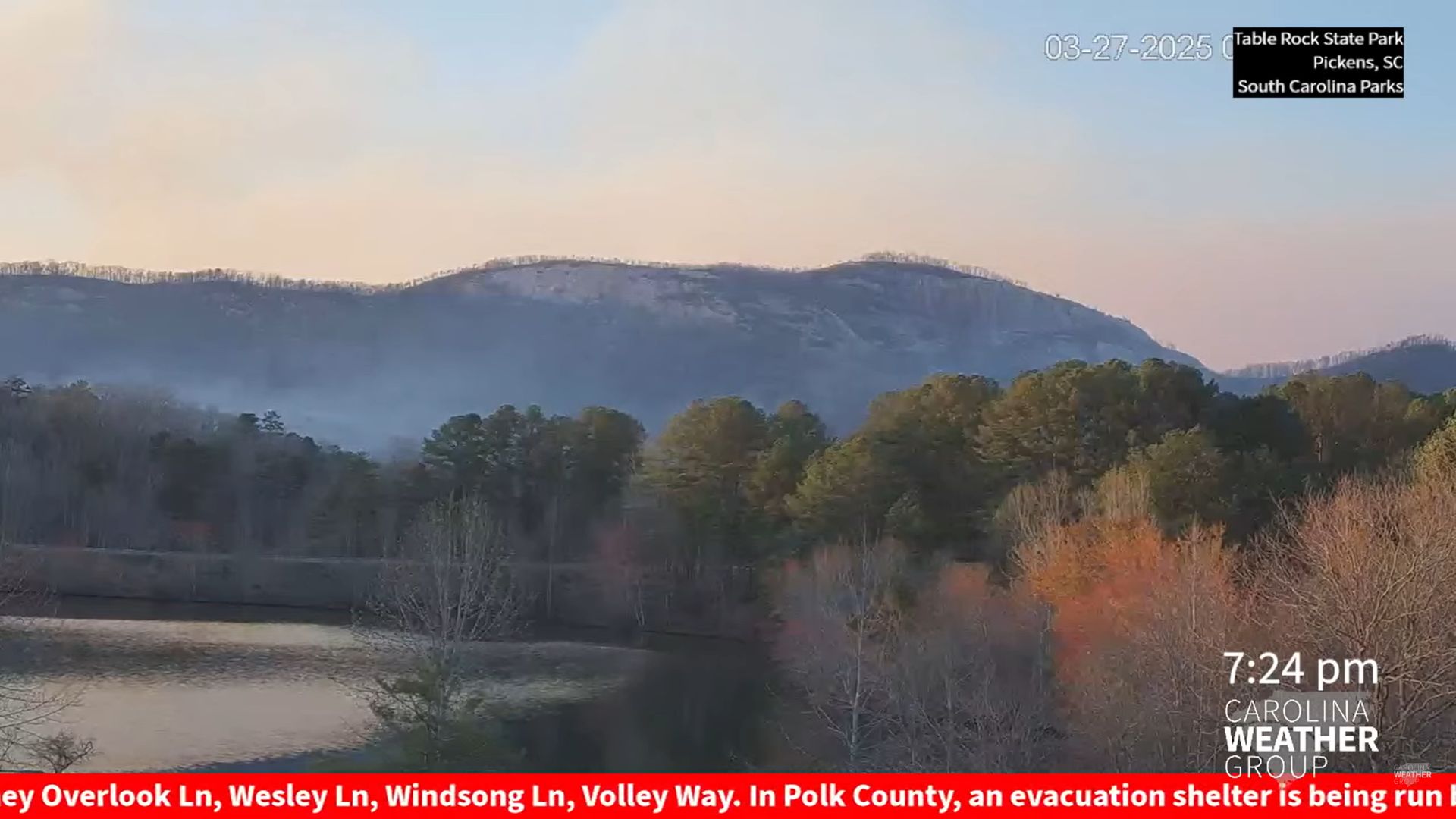 Table Rock State Park Live Webcam Pickens, South Carolina