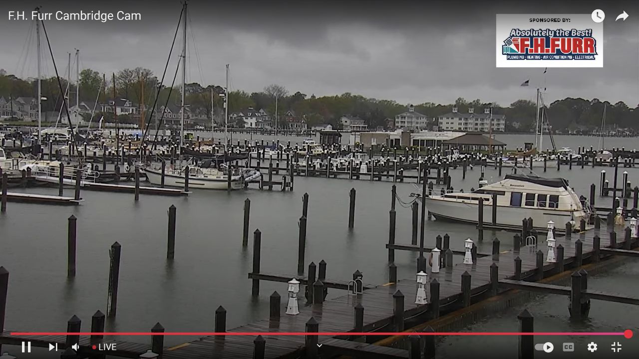 Live Webcam Cambridge, Maryland – Bluewater Marina
