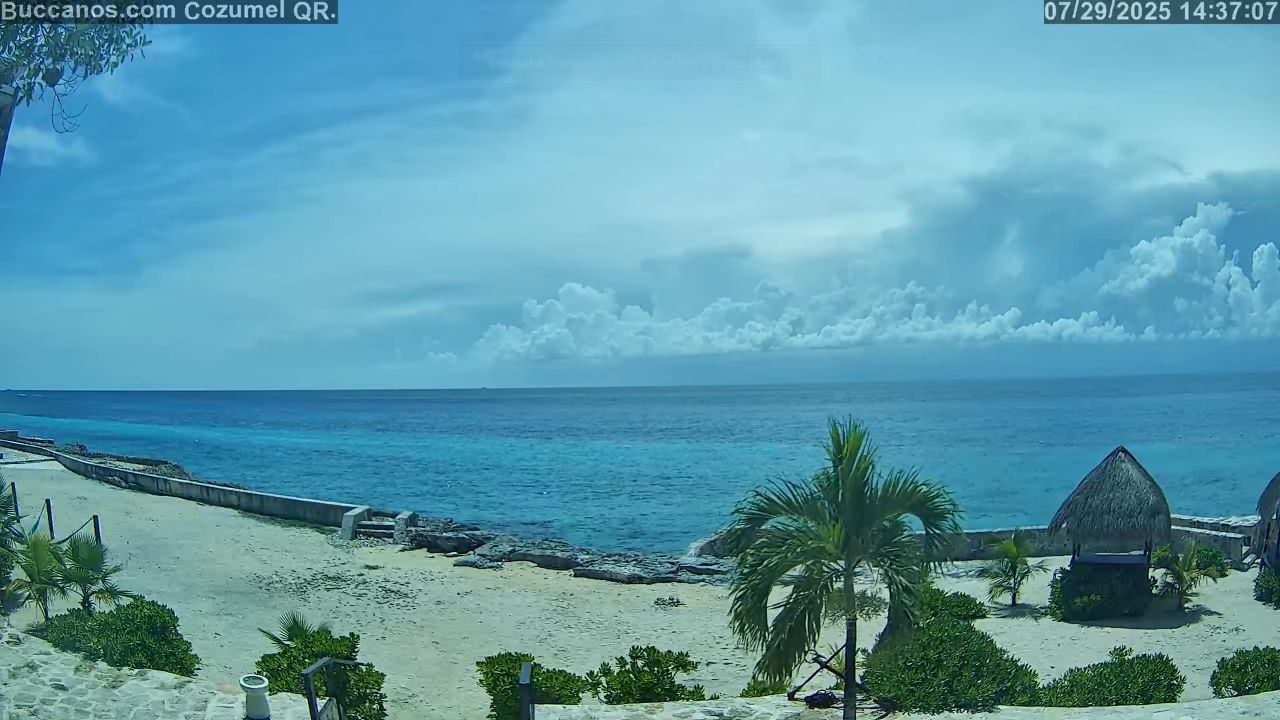 Live Webcam Buccanos Beach Club – Cozumel, Mexico
