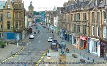 Live Webcam Hawick, Scotland - The High Street