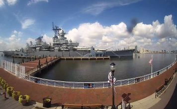 Live Webcam Battleship New Jersey - Camden, Nj
