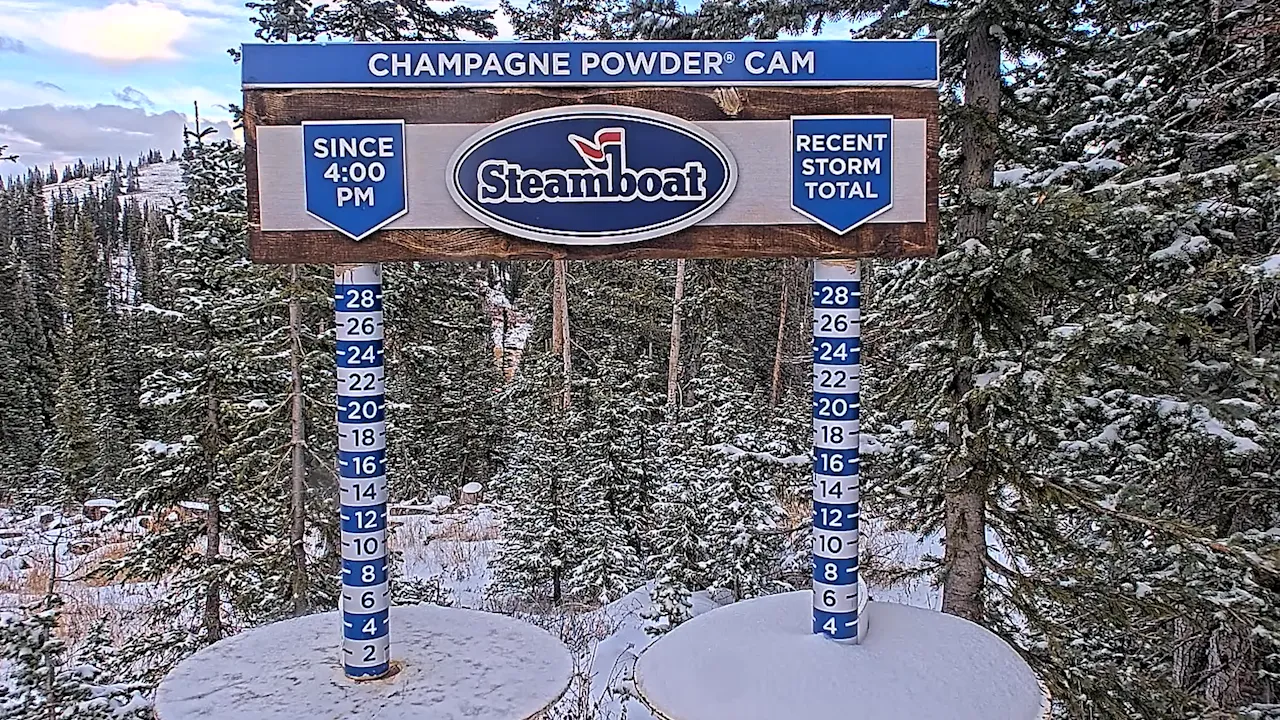 Champagne Powder Snow Live Webcam – Steamboat Springs, CO
