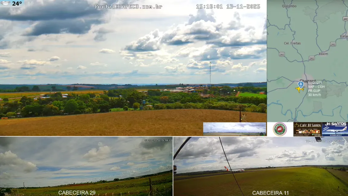 Live Webcam Aéroport de Chapecó – Santa Catarina, Brazil